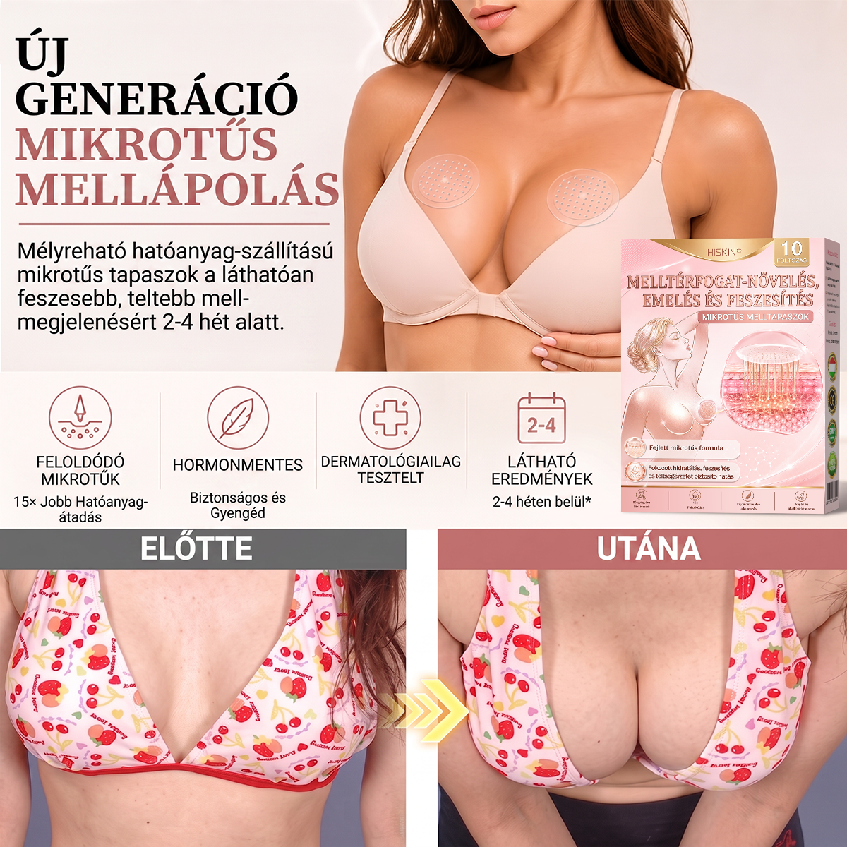 🌟HISKIN® MELLEMELŐ ÉS FESZESÍTŐ MIKROTŰS TAPASZOK