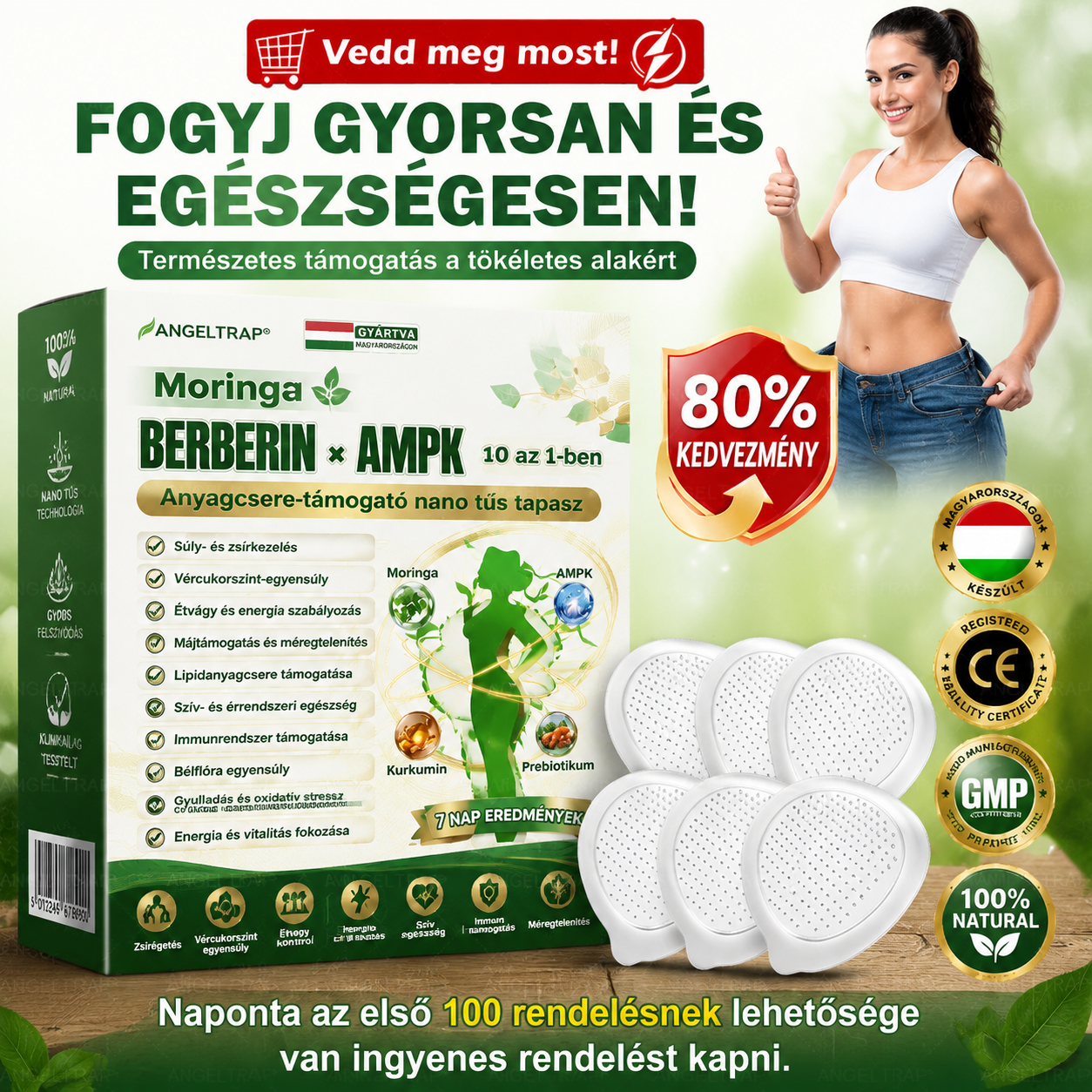 ANGELTRAP® 𝗠𝗼𝗿𝗶𝗻𝗴𝗮 × 𝗕𝗲𝗿𝗯𝗲𝗿𝗶𝗻𝗲 × 𝗔𝗠𝗣𝗞 𝟭𝟬-𝗶𝗻-𝟭 𝗠𝗲𝘁𝗮𝗯𝗼𝗹𝗶𝗰 𝗦𝘂𝗽𝗽𝗼𝗿𝘁 𝗡𝗮𝗻𝗼 𝗠𝗶𝗰𝗿𝗼𝗻𝗲𝗲𝗱𝗹𝗲 𝗣𝗮𝘁𝗰𝗵 🇭🇺 (𝐍𝐚𝐩𝐨𝐧𝐭𝐚 𝐜𝐬𝐚𝐤 𝐞𝐠𝐲𝐬𝐳𝐞𝐫, 𝐥𝐚́𝐭𝐡𝐚𝐭𝐨́ 𝐯𝐚́𝐥𝐭𝐨𝐳𝐚́𝐬𝐨𝐤 𝐦𝐚́𝐫 𝟕 𝐧𝐚𝐩 𝐚𝐥𝐚𝐭𝐭)  ✅ 𝐄𝐥𝐡𝐢́𝐳𝐚́𝐬𝐫𝐚,  𝐜𝐮𝐤𝐨𝐫𝐛𝐞𝐭𝐞𝐠𝐬𝐞́𝐠𝐫𝐞, 𝐚𝐥𝐯𝐚́𝐬𝐢 𝐚𝐩𝐧𝐨𝐞́𝐫𝐚, 𝐢́𝐳𝐮̈𝐥𝐞𝐭𝐢 𝐩𝐫𝐨𝐛𝐥𝐞́𝐦𝐚́𝐤𝐫𝐚 𝐞́𝐬 𝐦𝐞́𝐠 𝐬𝐨𝐤 𝐦𝐚́𝐬𝐫𝐚